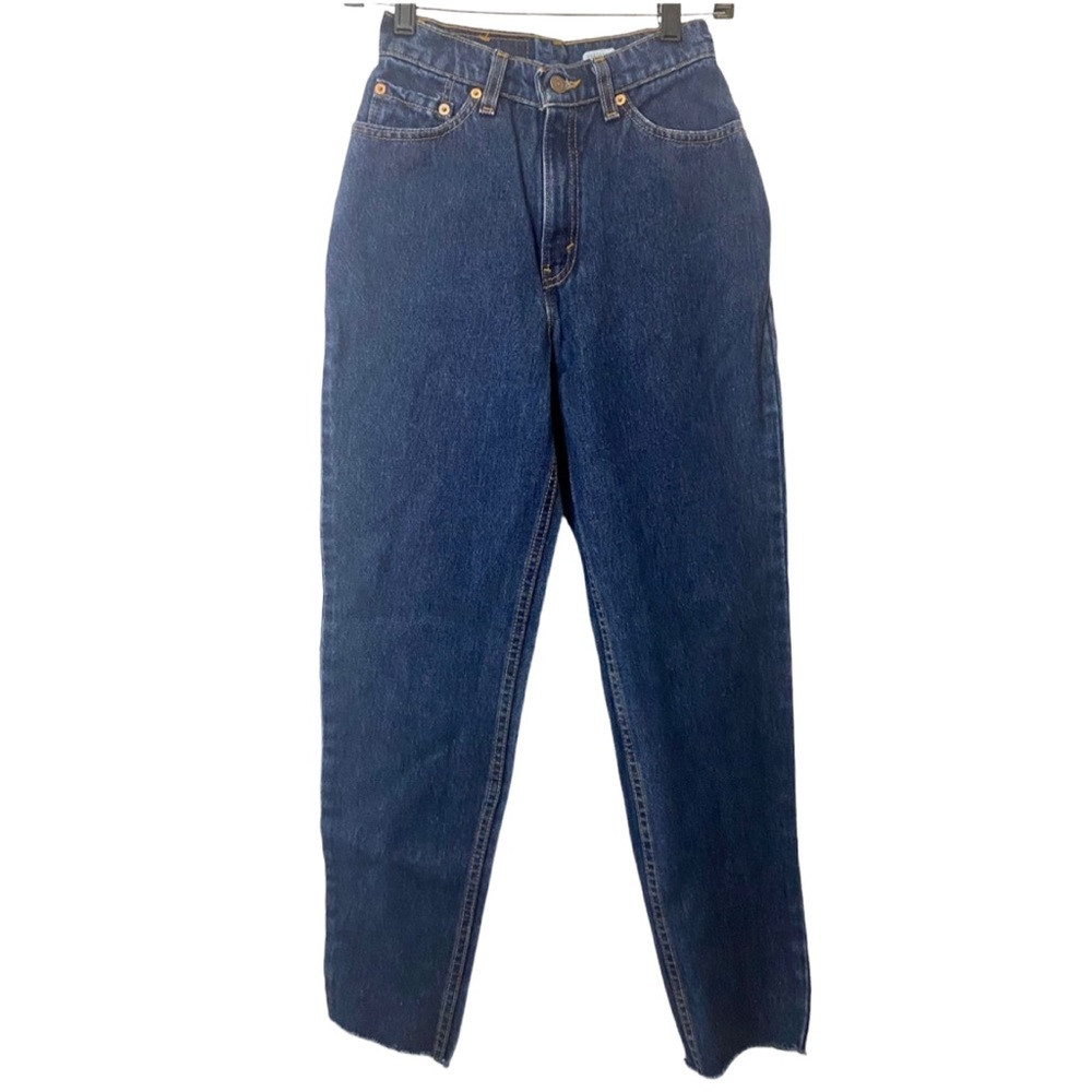 Vintage Levi's 512 Slim Fit Tapered Leg Jeans Women’s Size 5 24 X 27 Raw Hem